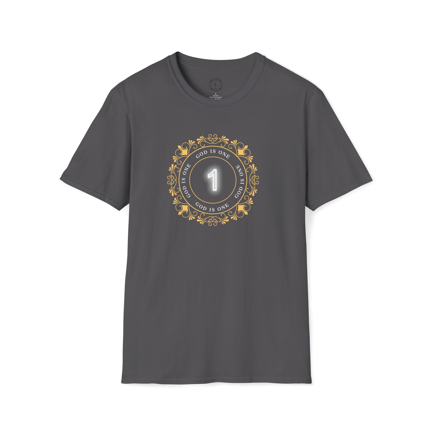 Heren & Dames Softstyle T-Shirt God is One 01