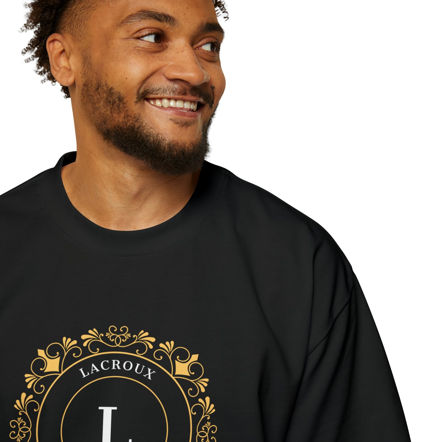 Men's Heavy Oversized Tee Lacroux Logo