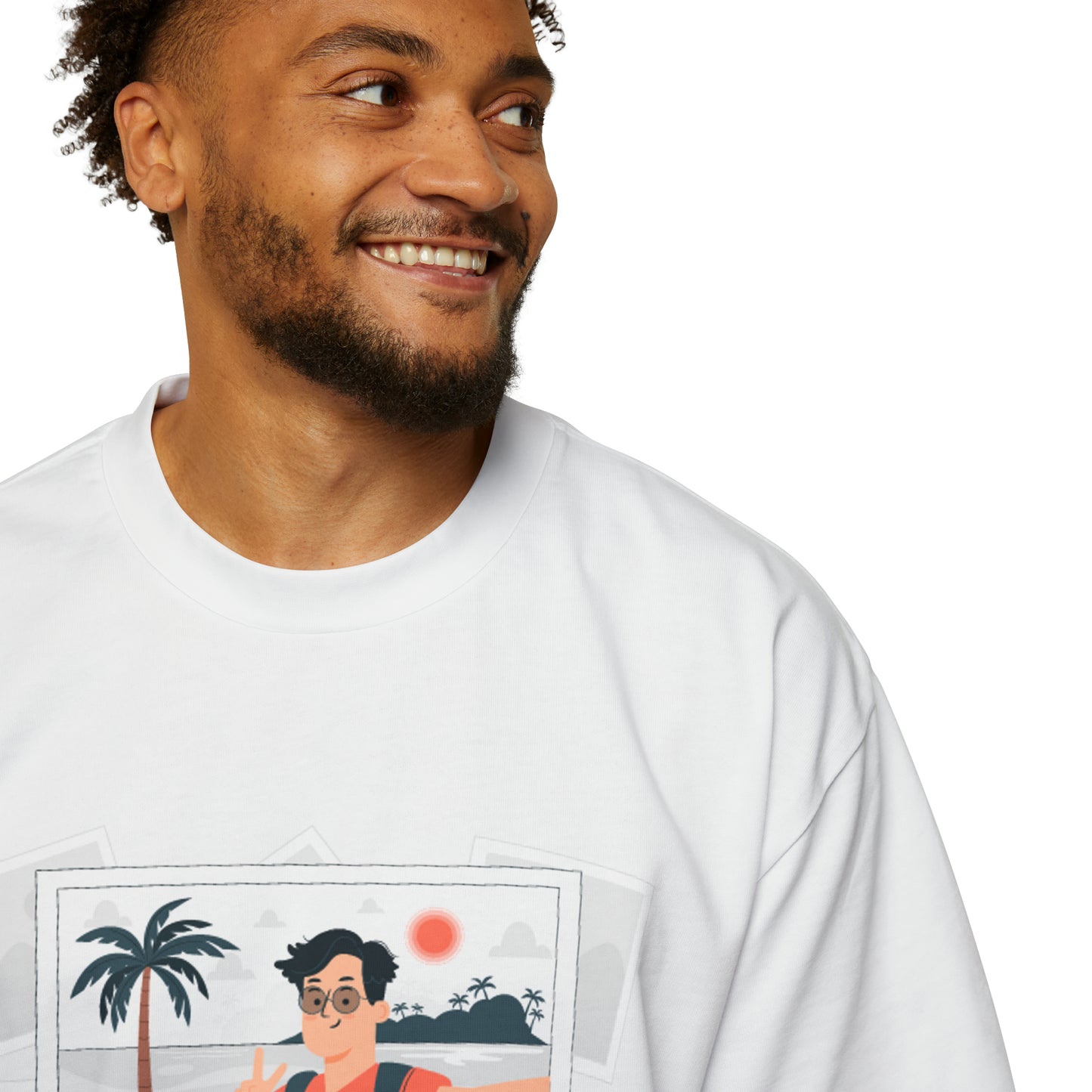 Men's Heavy Oversized Tee Selfies, The Child In me 08