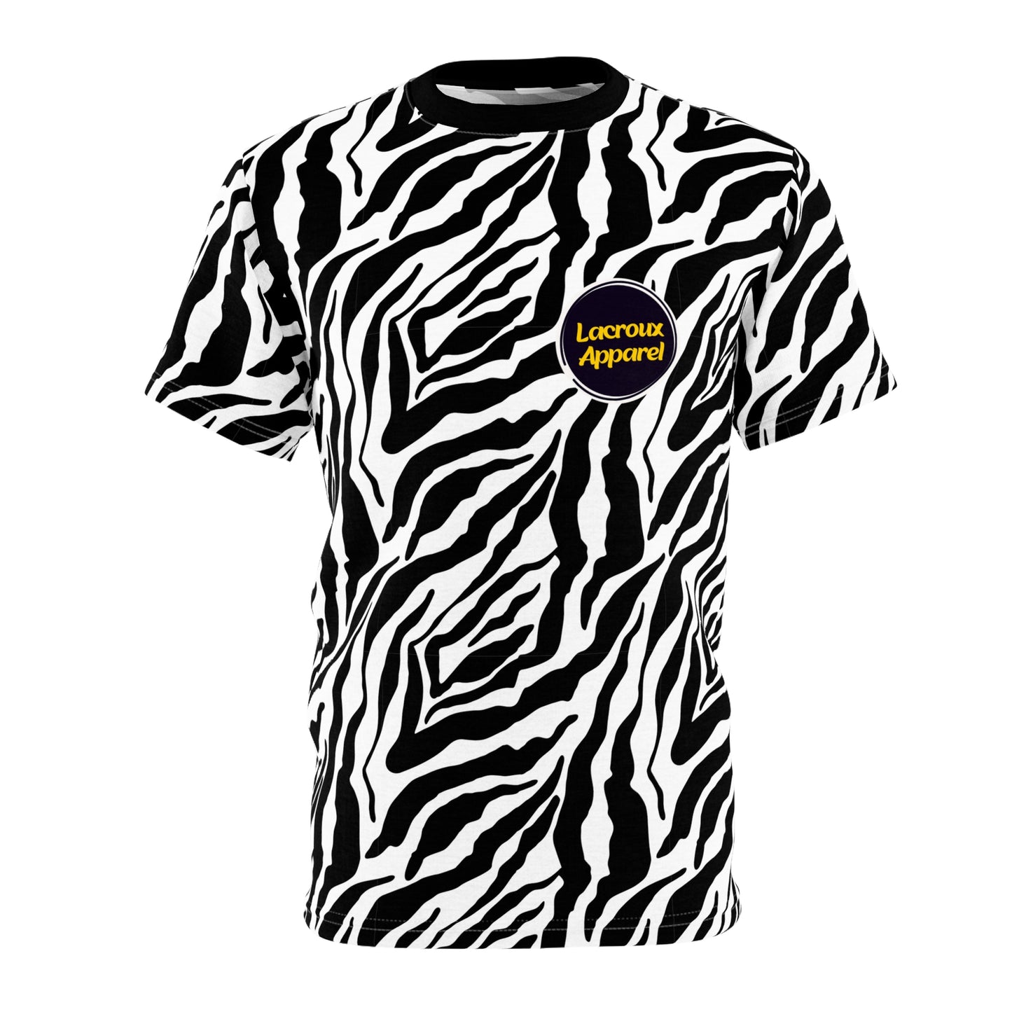 Men and Women Cut & Sew Tee Zebra Allover print