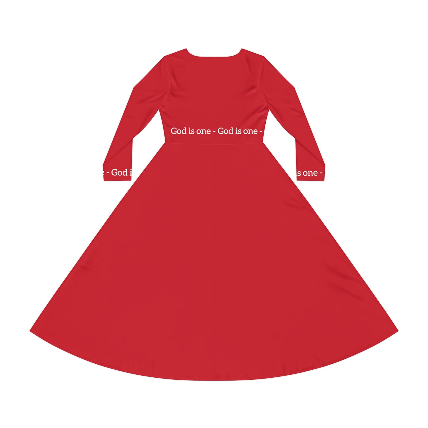Women's Long Sleeve Dress (AOP) - Women's Dresses God Is One 09