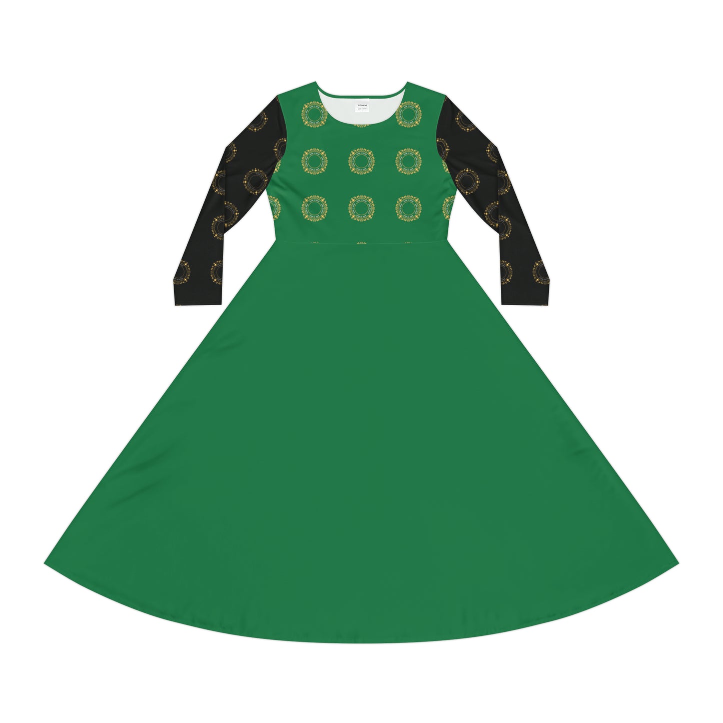 Women's Long Sleeve Dress (AOP) - God is one Women's Dress 10