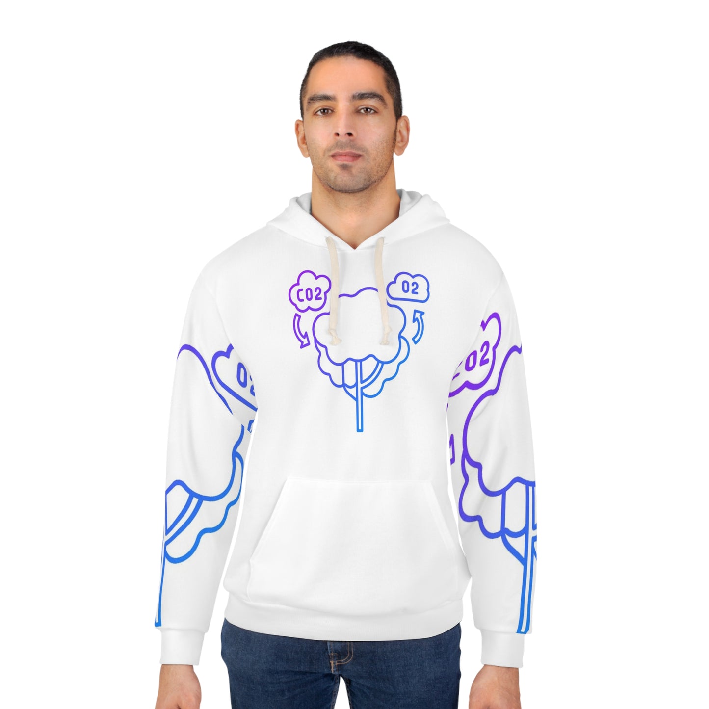 Men and Women Pullover Hoodie Helping the Earth 03