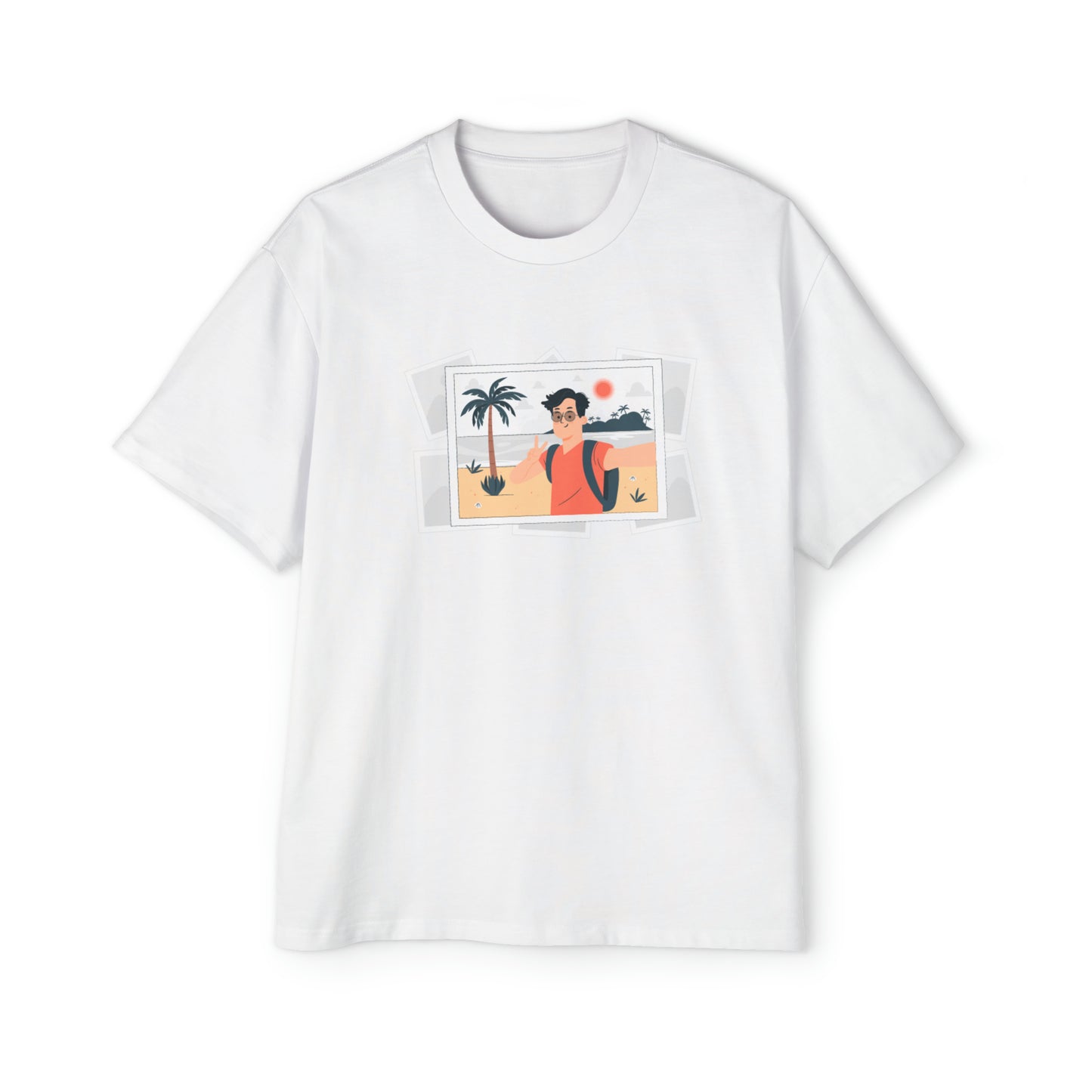 Men's Heavy Oversized Tee Selfies, The Child In me 08