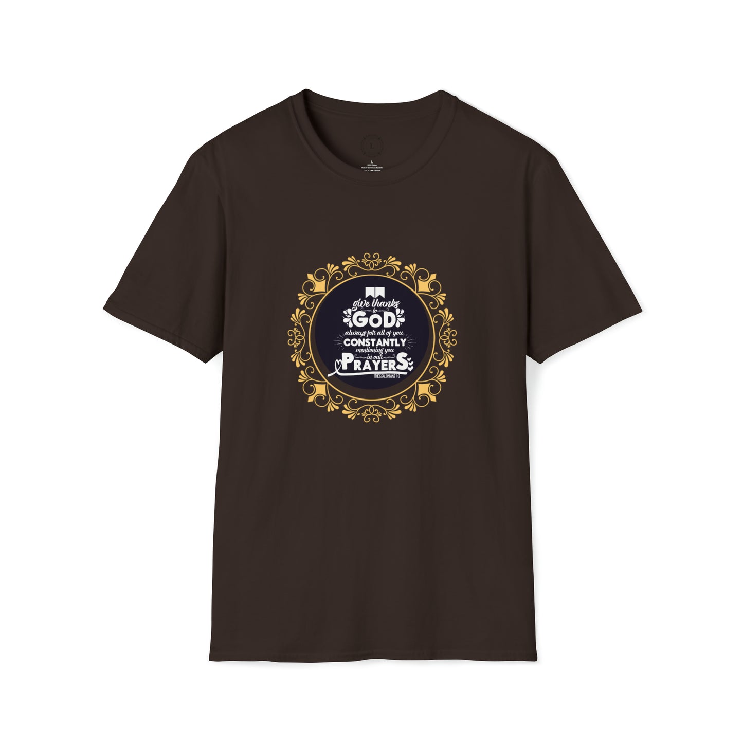 Heren & Dames Softstyle T-Shirt God is One 10