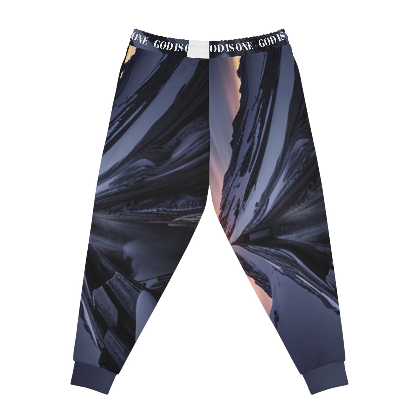 Athletic Joggers (AOP) Men's Bottoms God Is One 08