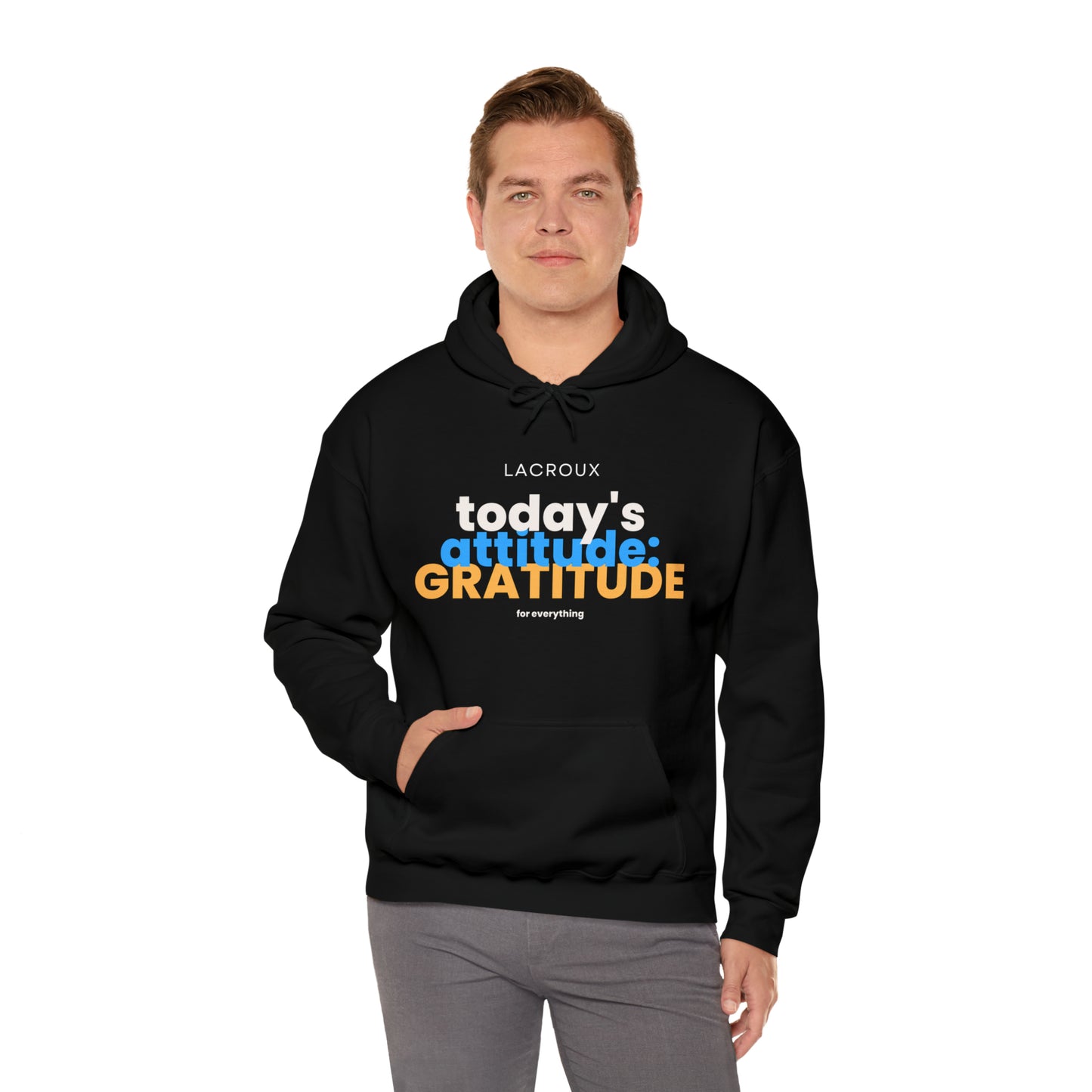 Men and Women Heavy Blend™ Wear Motivation 011-Hooded Sweatshirt 'GRATITUDE'.