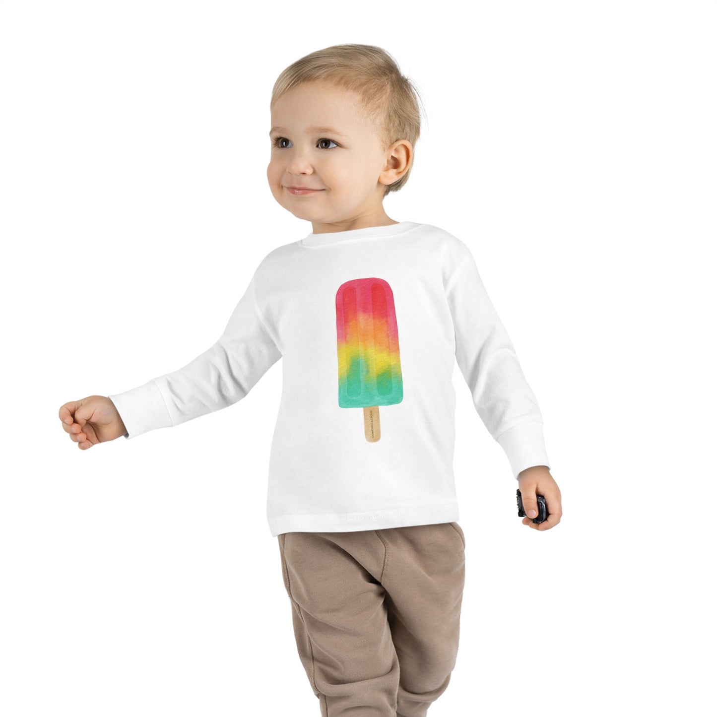 Toddler Long Sleeve Tee 'Icecream Lolly'- Lacroux Kids Summer Collection