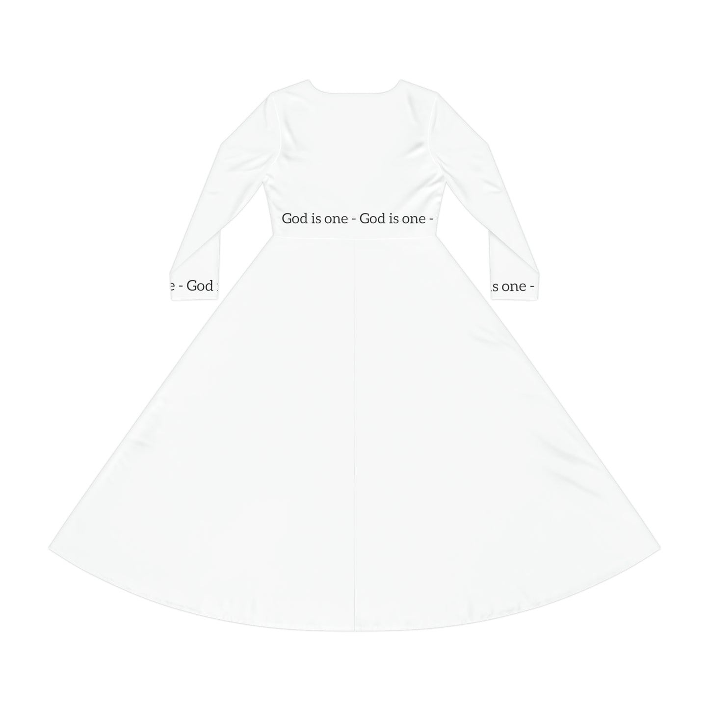 Women's Long Sleeve Dress (AOP) - Women's Dresses God Is One 05