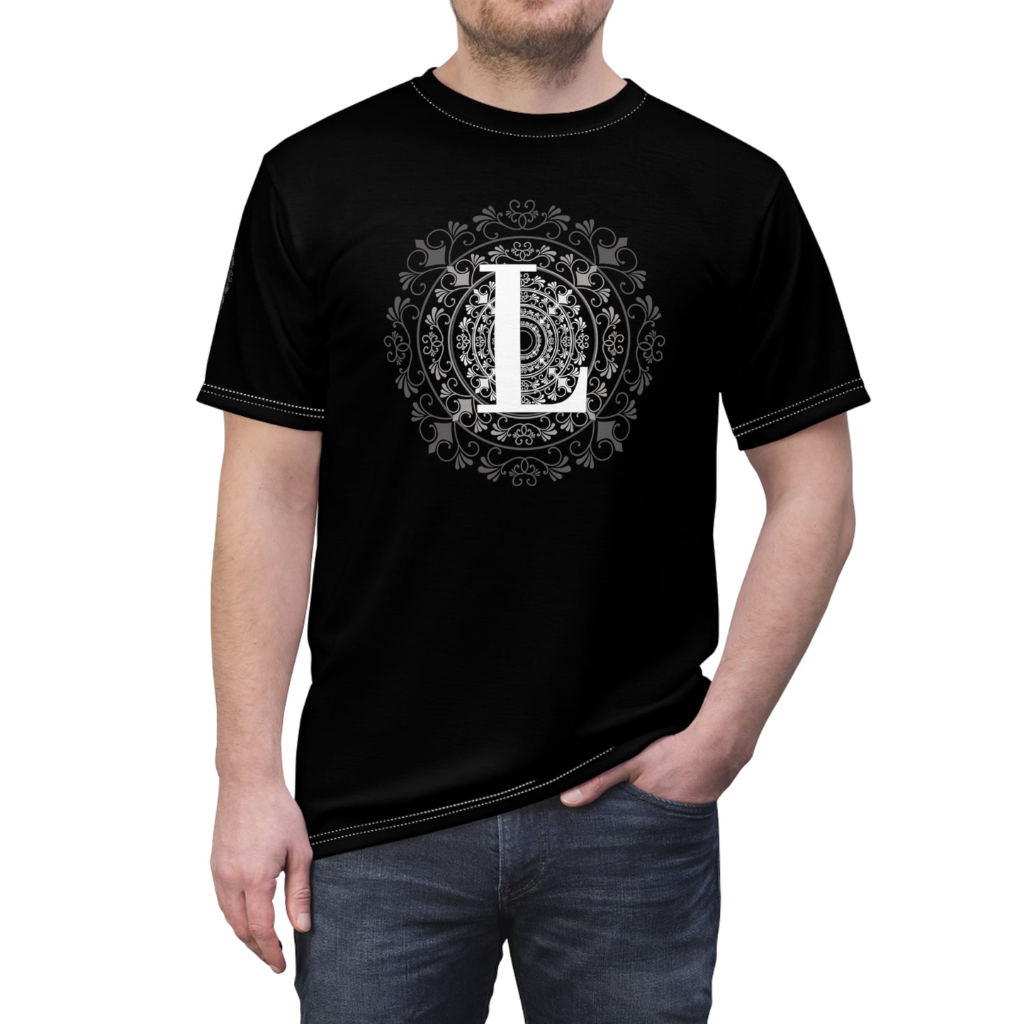 Men and Women Cut & Sew Tee (AOP) Lacroux Logo Collection