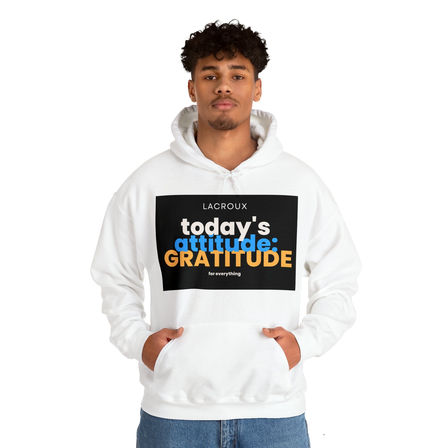 Men and Women Heavy Blend™ Wear Motivation 011-Hooded Sweatshirt 'GRATITUDE'.