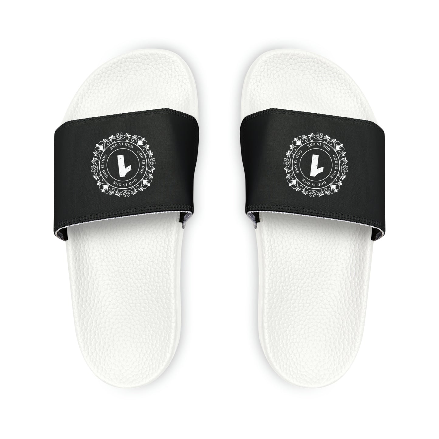 Men and Women PU Slide Sandals God Is One 06