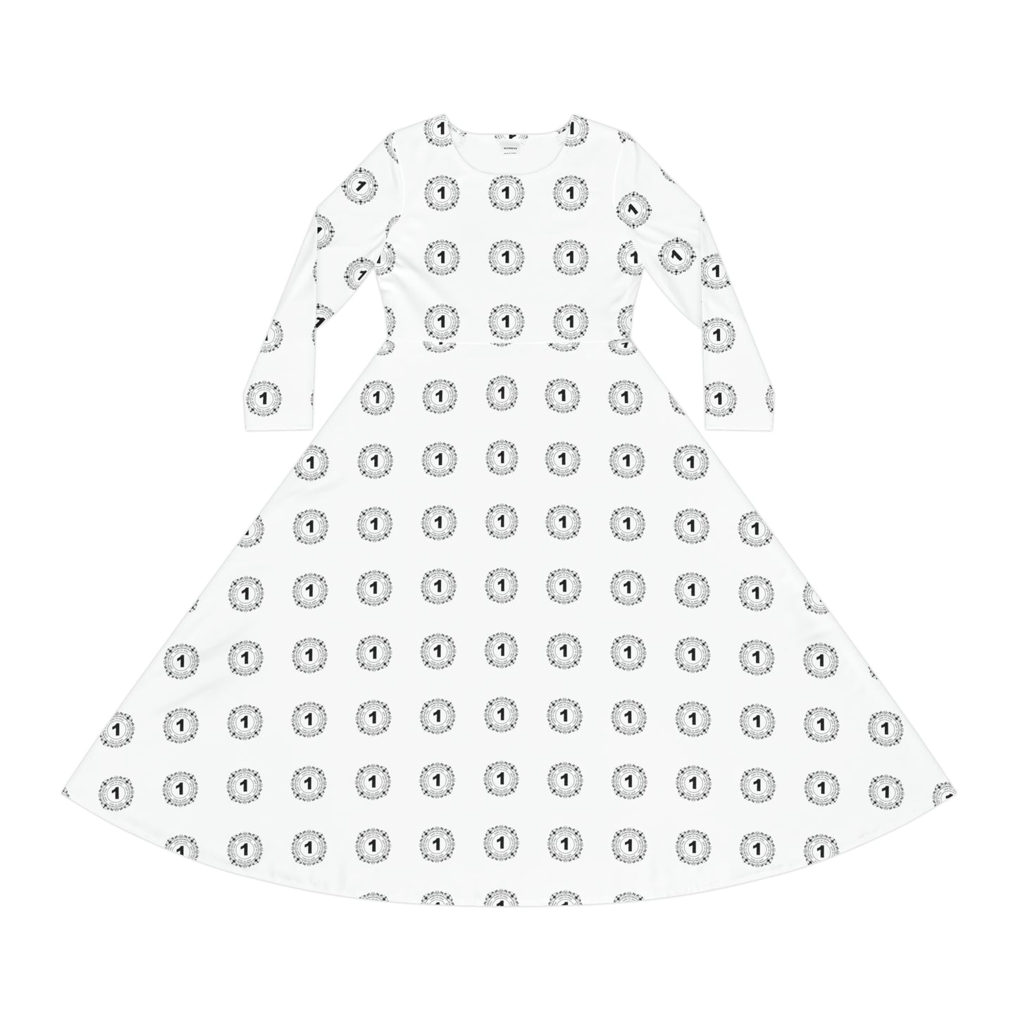 Women's Long Sleeve Dress (AOP) - God is one Women's Dress 01