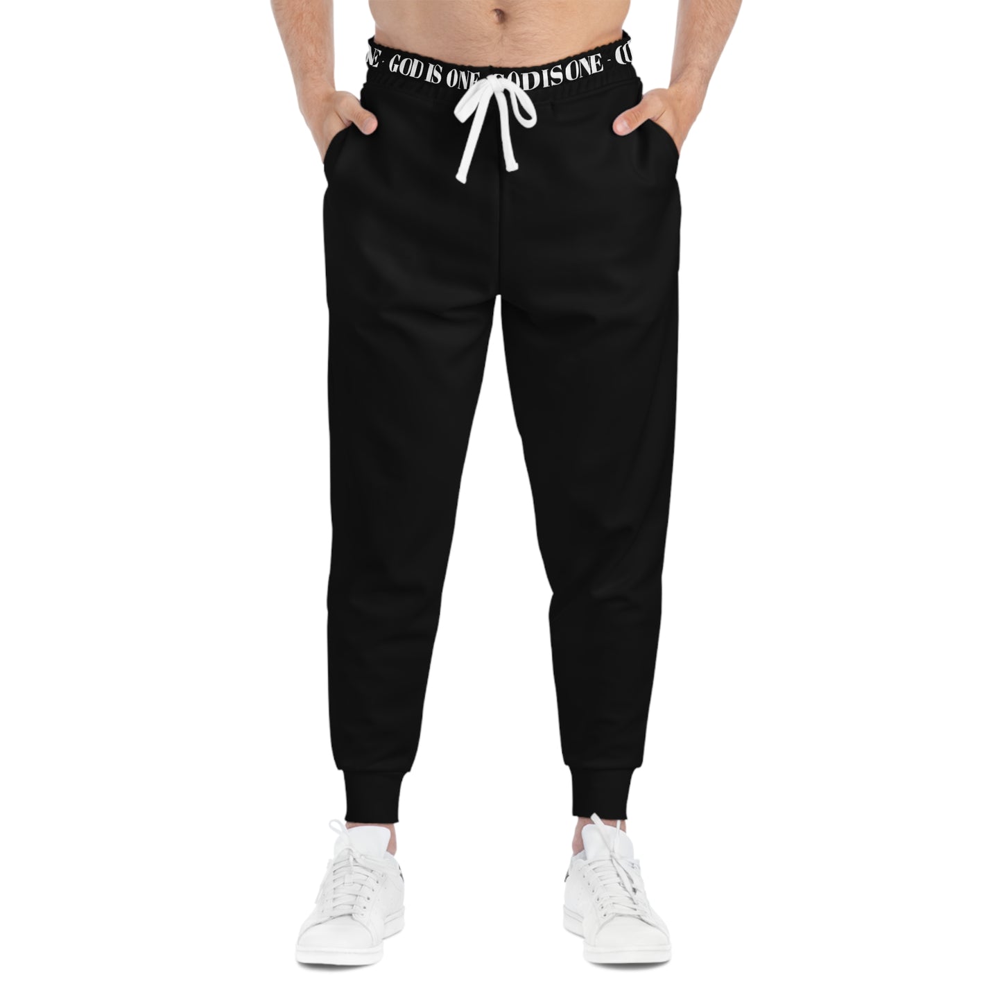 Athletic Joggers (AOP) Men's Bottoms God Is One 09