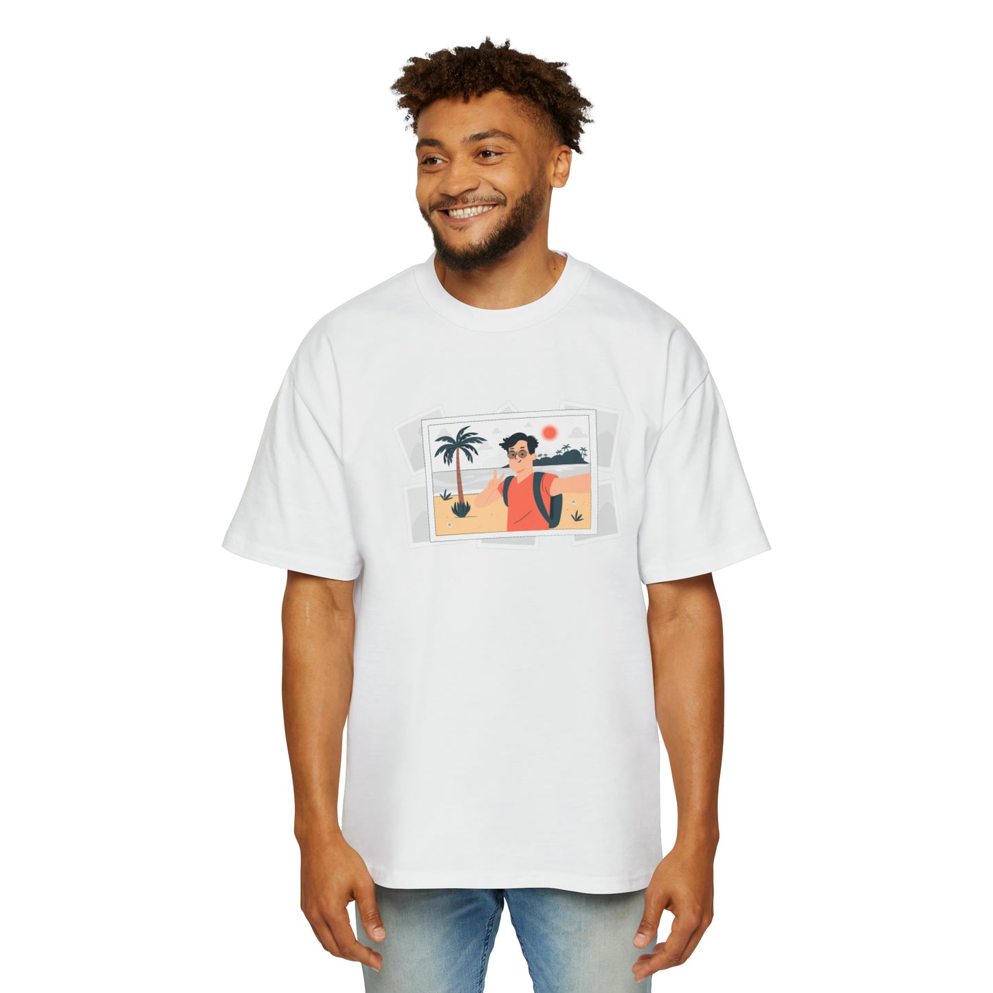 Men's Heavy Oversized Tee Selfies, The Child In me 08