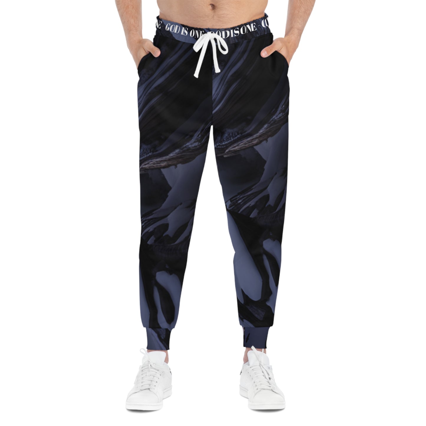 Athletic Joggers (AOP) Men's Bottoms God Is One 08