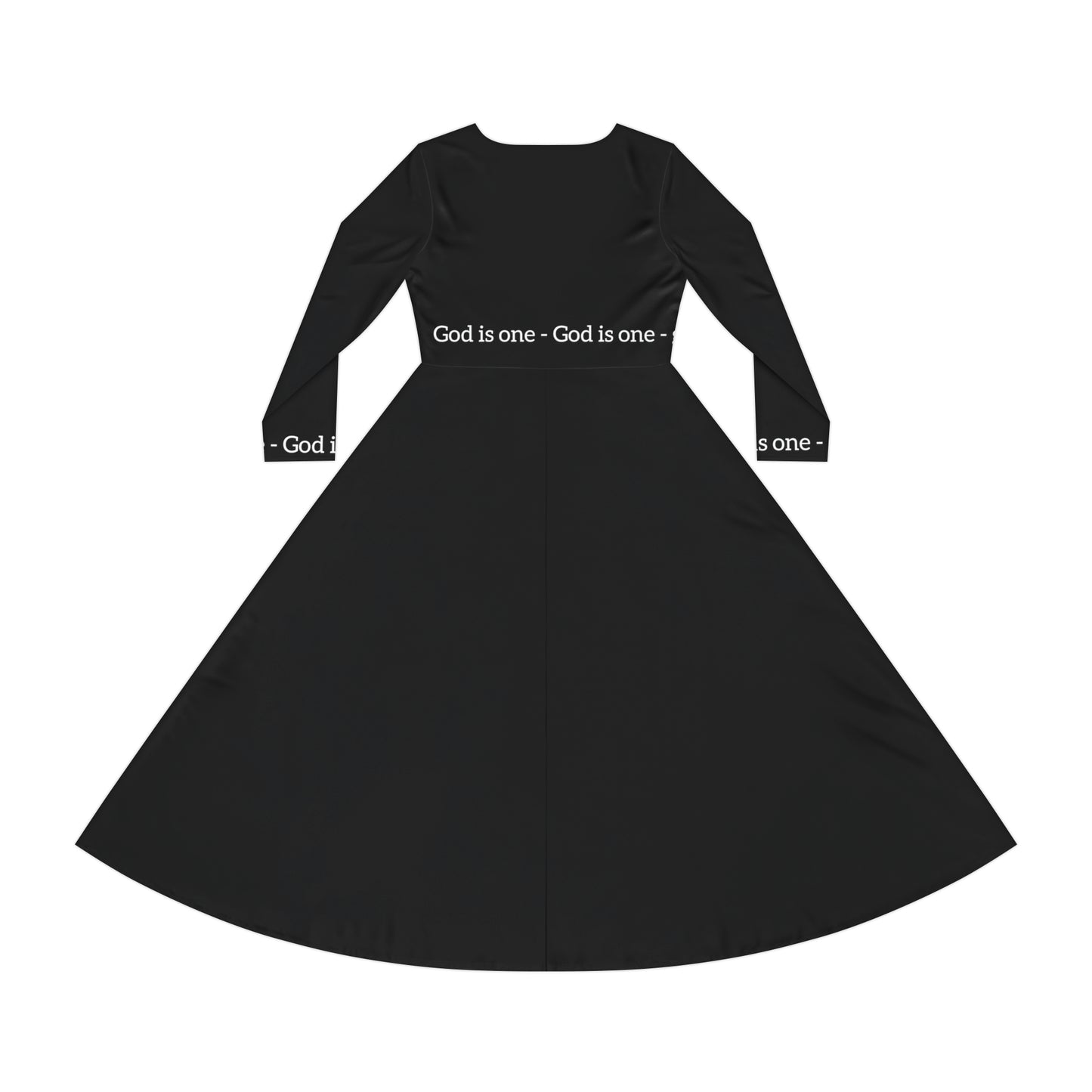 Dames Long Sleeve Dress (AOP) - Women's Dresses God Is One 04