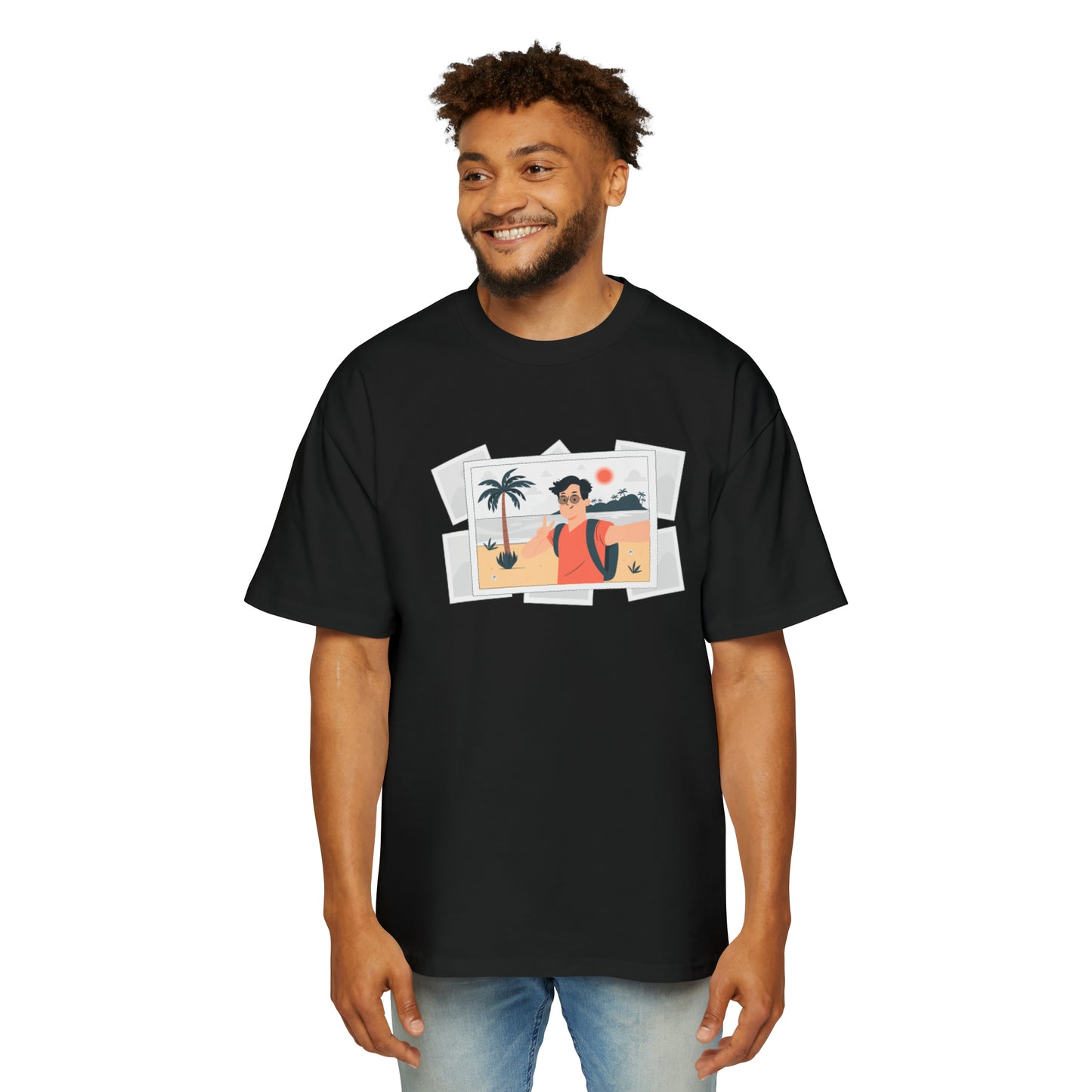Men's Heavy Oversized Tee Selfies, The Child In me 08