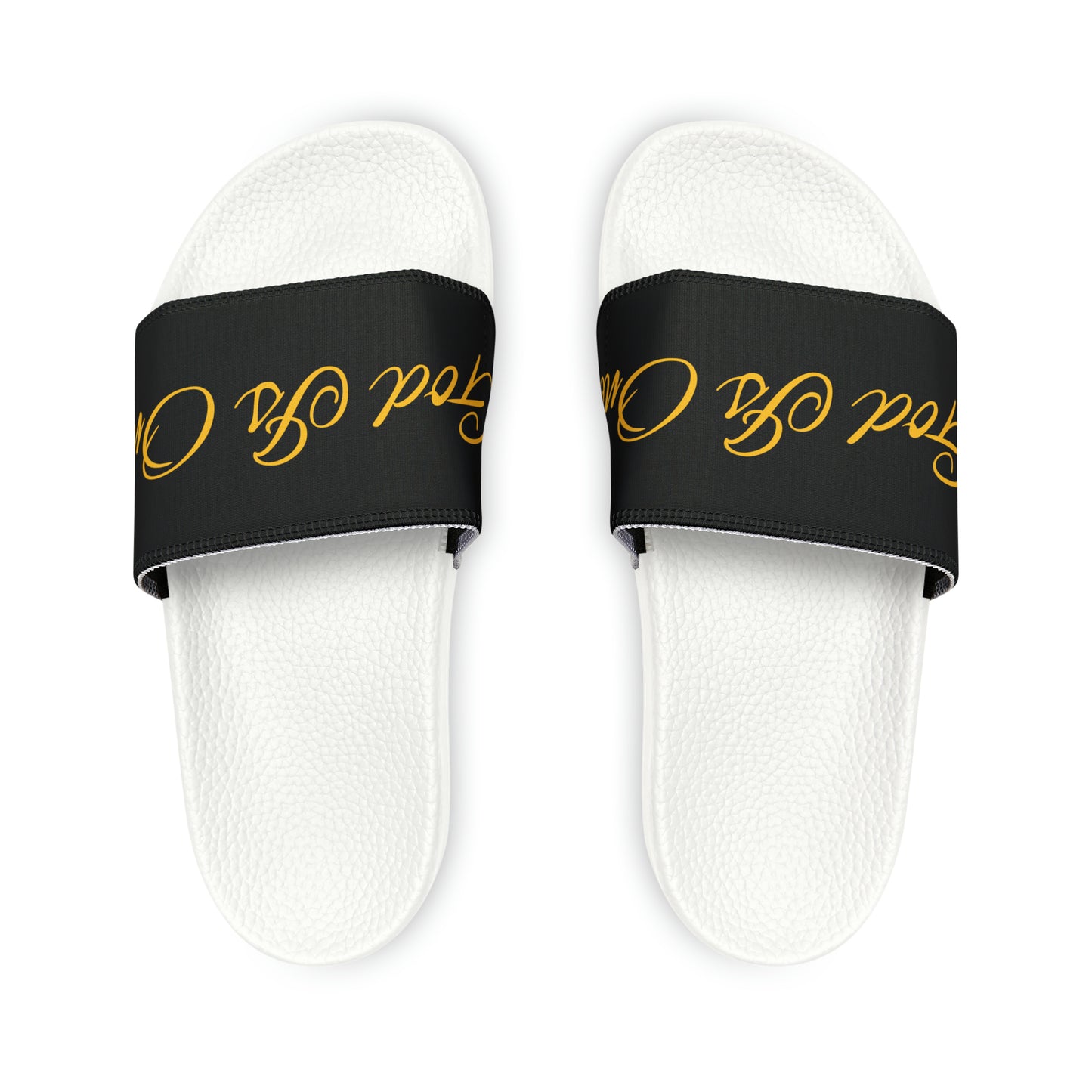 Men and Women PU Slide Sandals God Is One 10