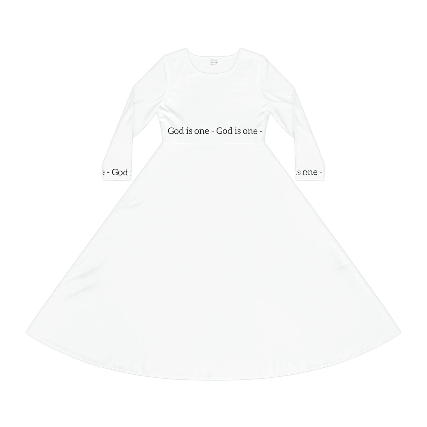 Women's Long Sleeve Dress (AOP) - Women's Dresses God Is One 05