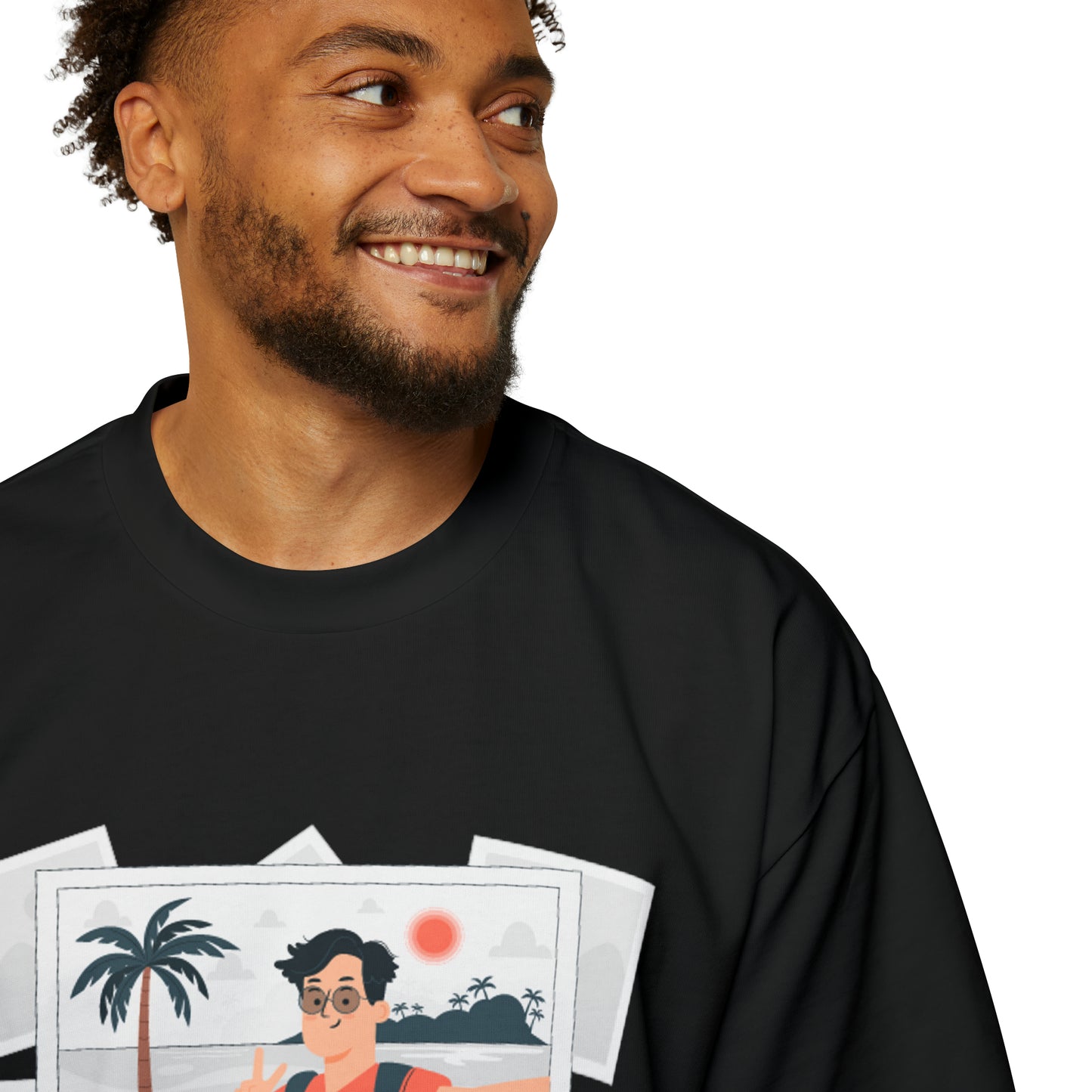 Men's Heavy Oversized Tee Selfies, The Child In me 08