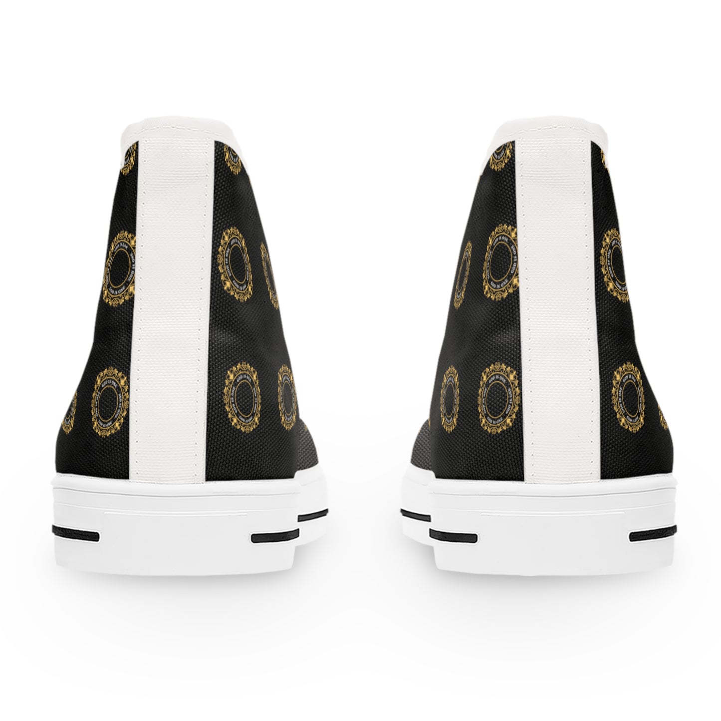 Men and Women High Top Sneakers God is One 03
