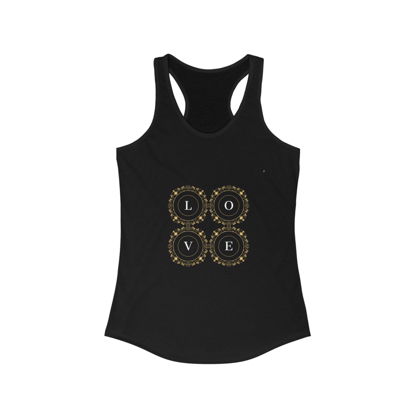 Women's Ideal Racerback Tank LOVE Identity Logo Collection