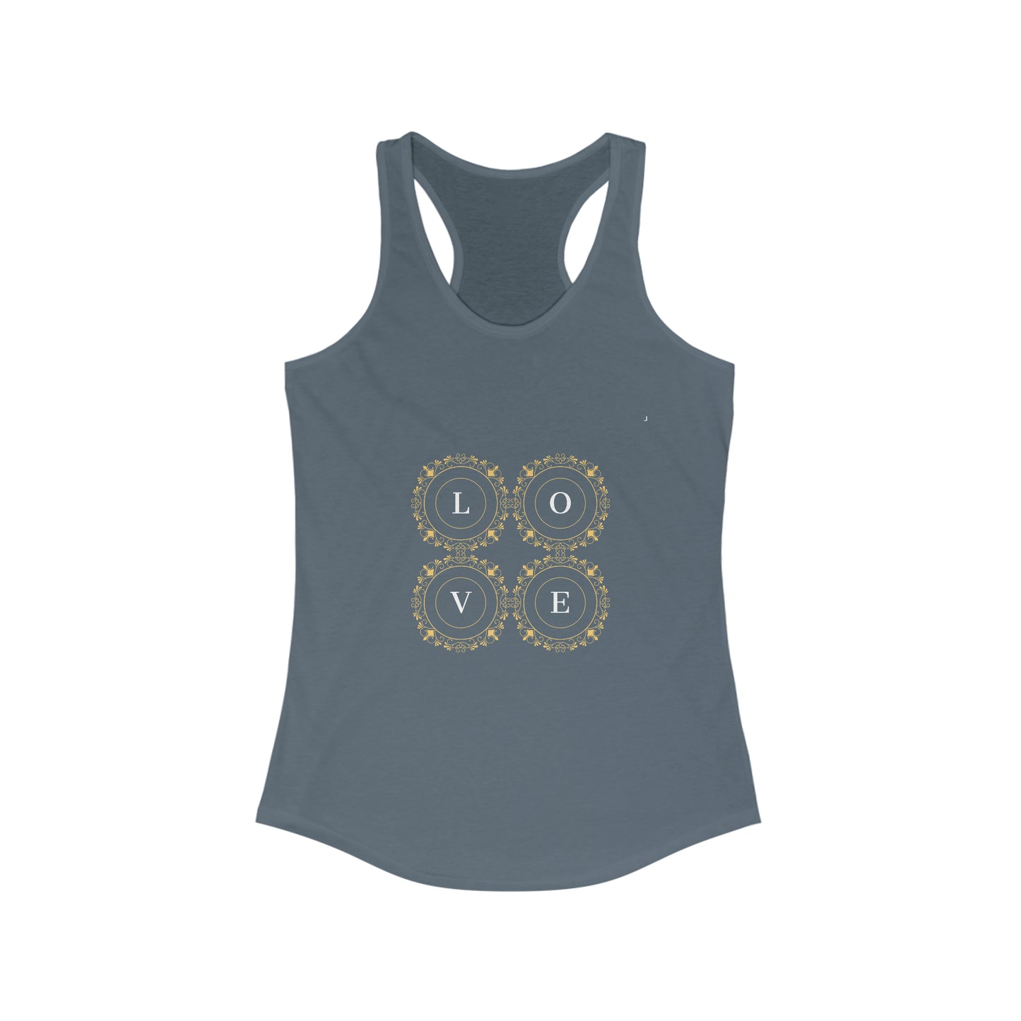Women's Ideal Racerback Tank LOVE Identity Logo Collection
