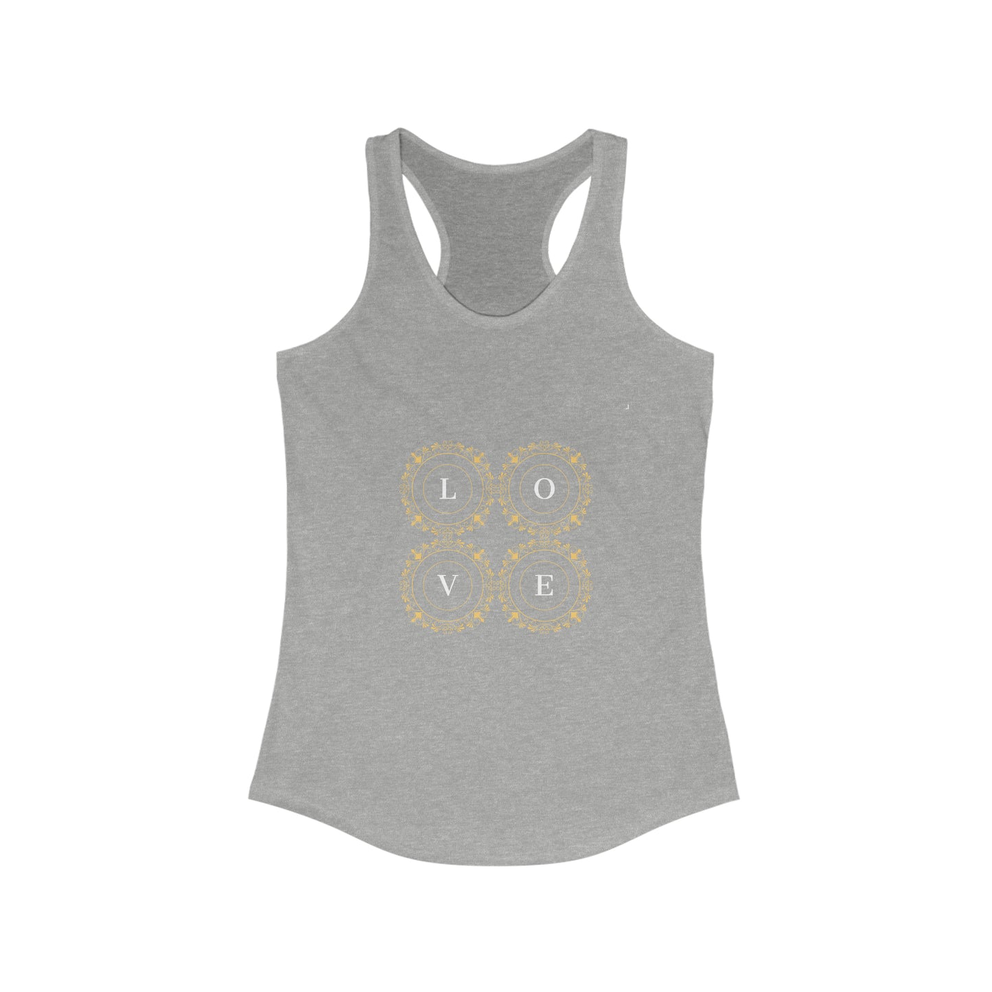 Women's Ideal Racerback Tank LOVE Identity Logo Collection