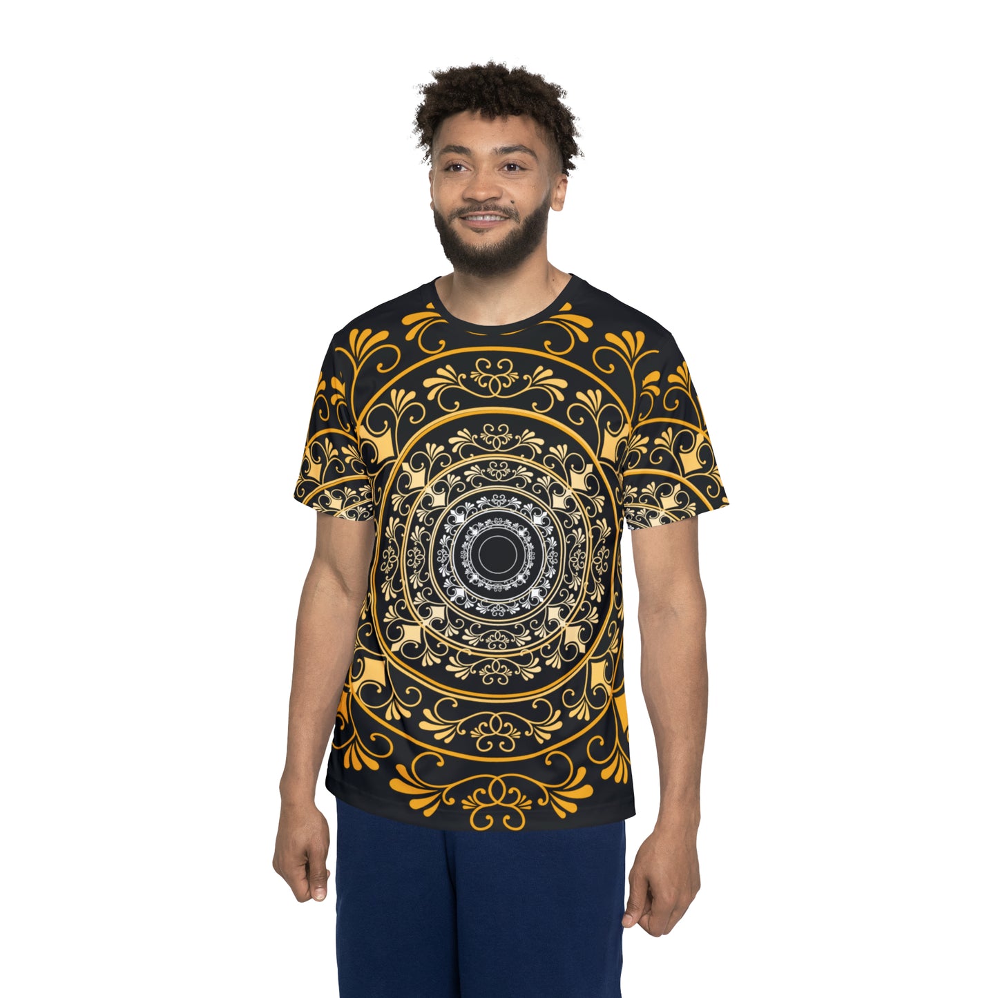 Men's Sports Jersey (AOP) Lacroux Logo Collection Sunburst