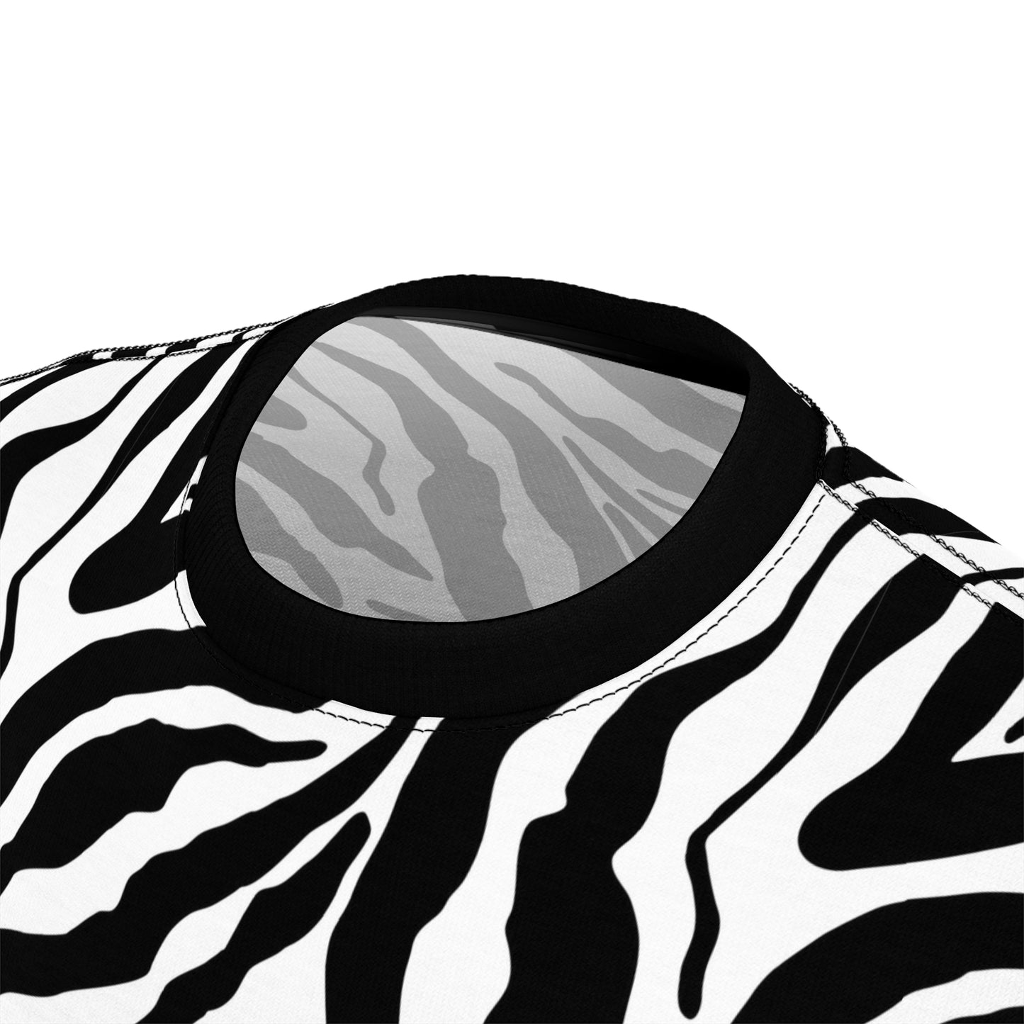 Men and Women Cut & Sew Tee Zebra Allover print