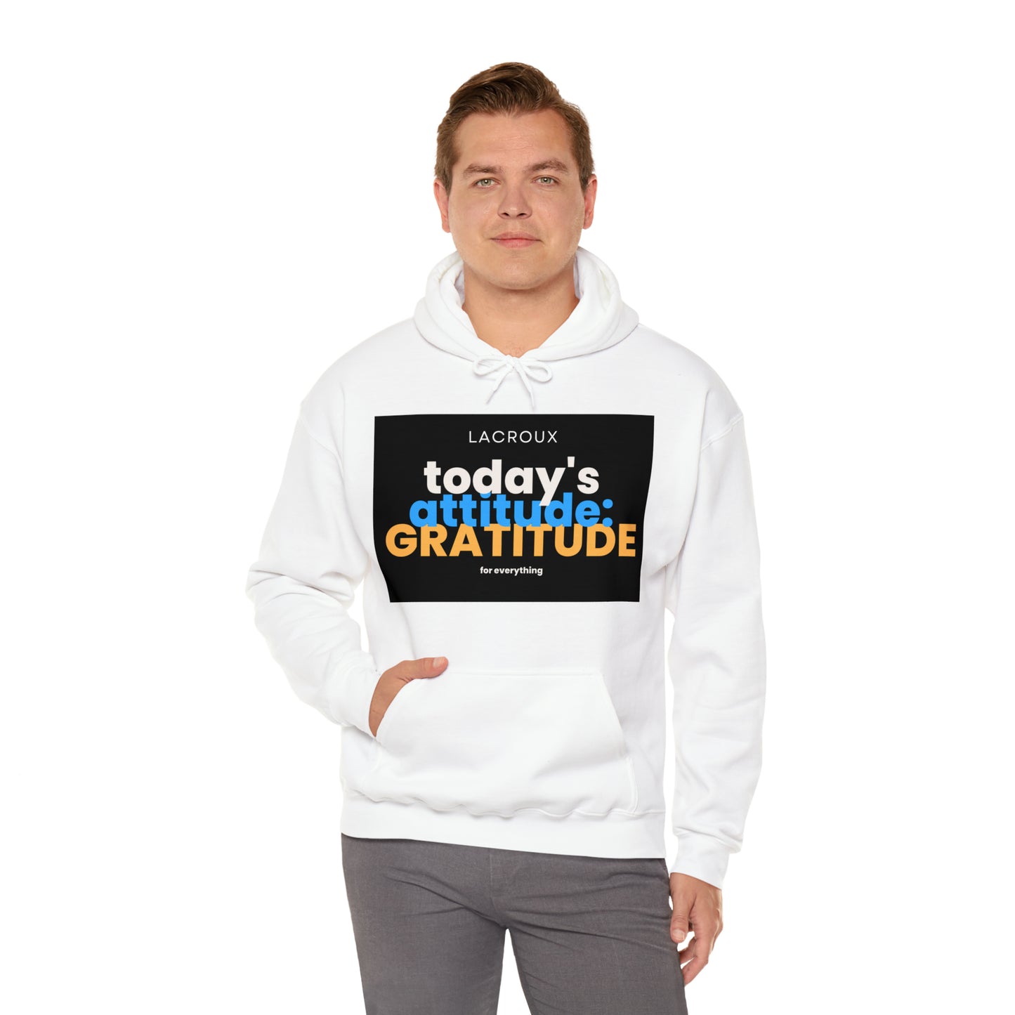 Men and Women Heavy Blend™ Wear Motivation 011-Hooded Sweatshirt 'GRATITUDE'.