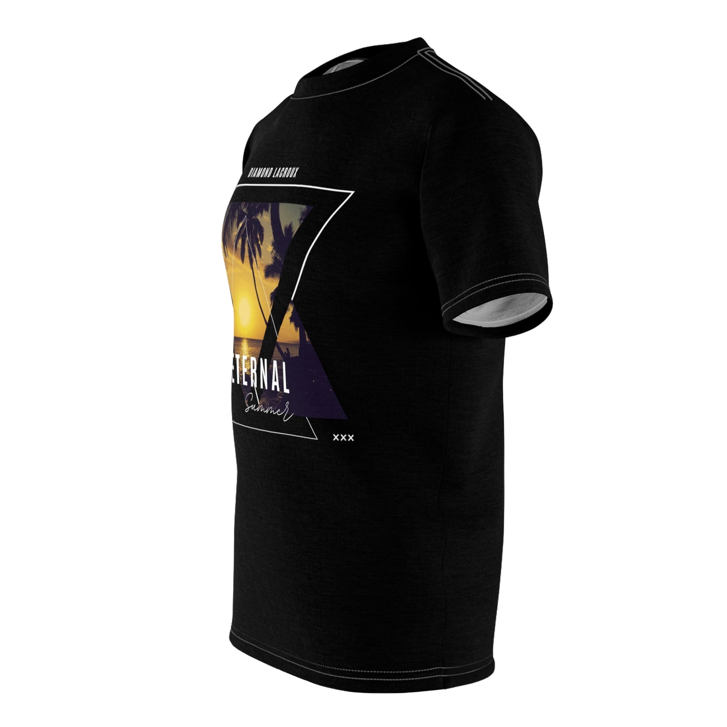 Men and Women Cut & Sew Tee (AOP) 'Eternal Summer' - Lacroux Summer Collection