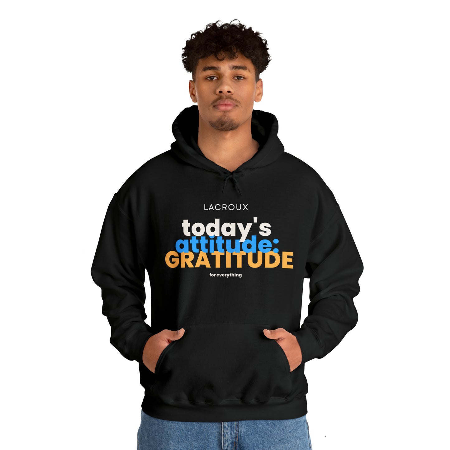 Men and Women Heavy Blend™ Wear Motivation 011-Hooded Sweatshirt 'GRATITUDE'.