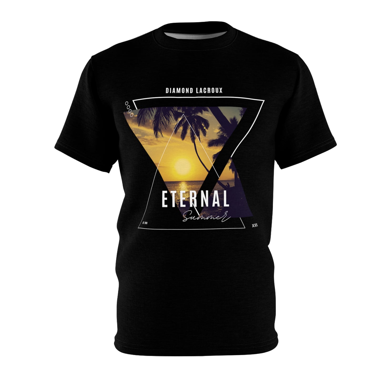 Men and Women Cut & Sew Tee (AOP) 'Eternal Summer' - Lacroux Summer Collection