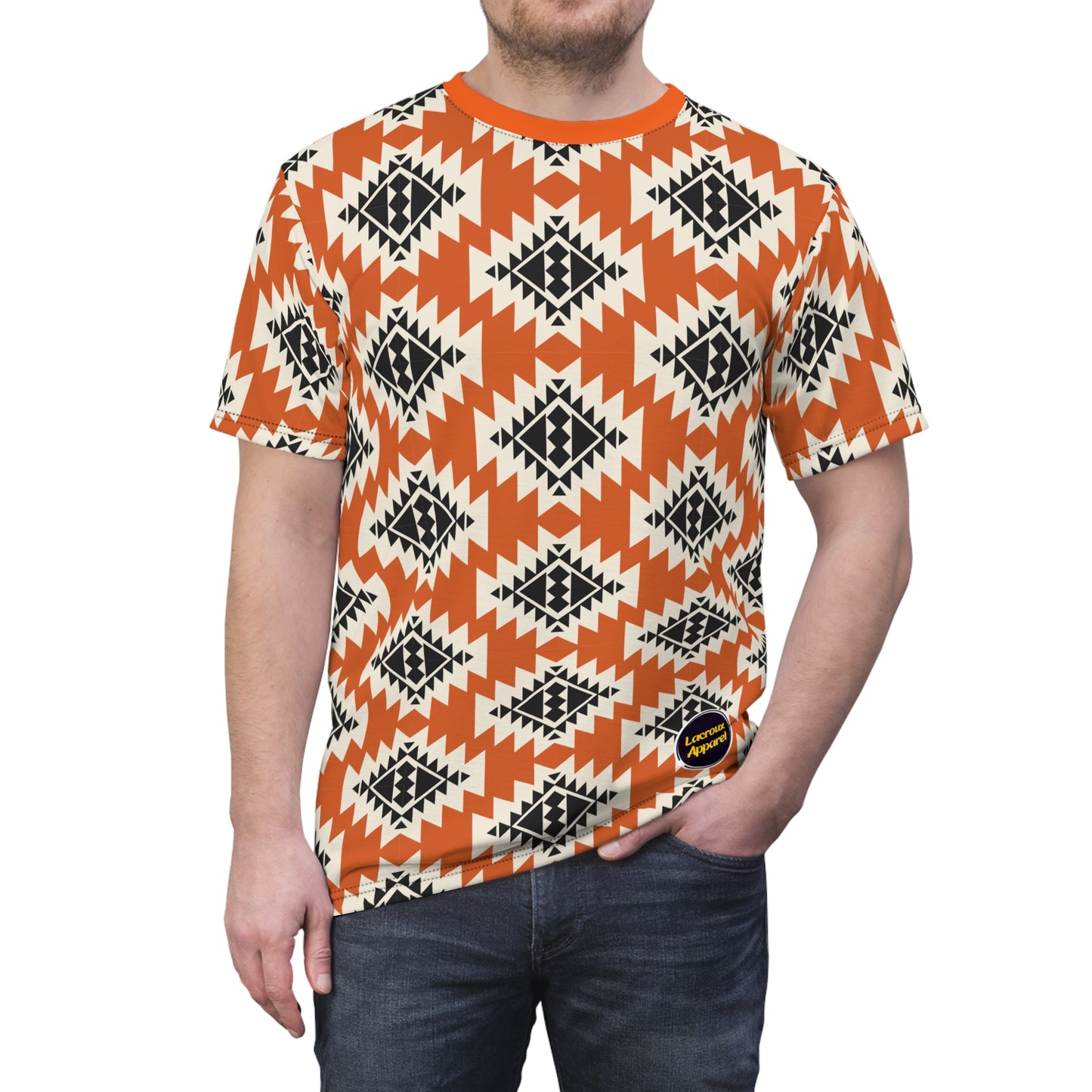 Men and Women Cut & Sew Tee Navajo All over print