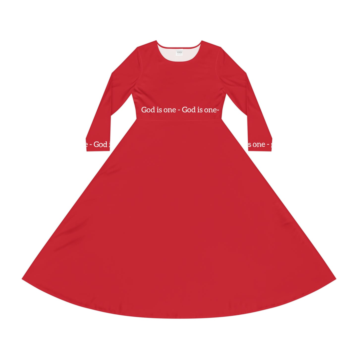 Women's Long Sleeve Dress (AOP) - Women's Dresses God Is One 09