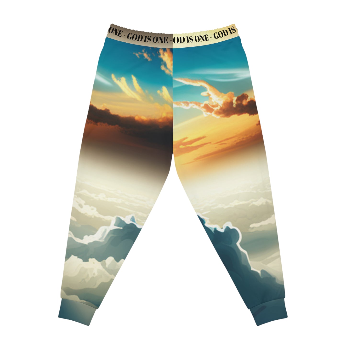 Athletic Joggers (AOP) Men's Bottoms God Is One 01