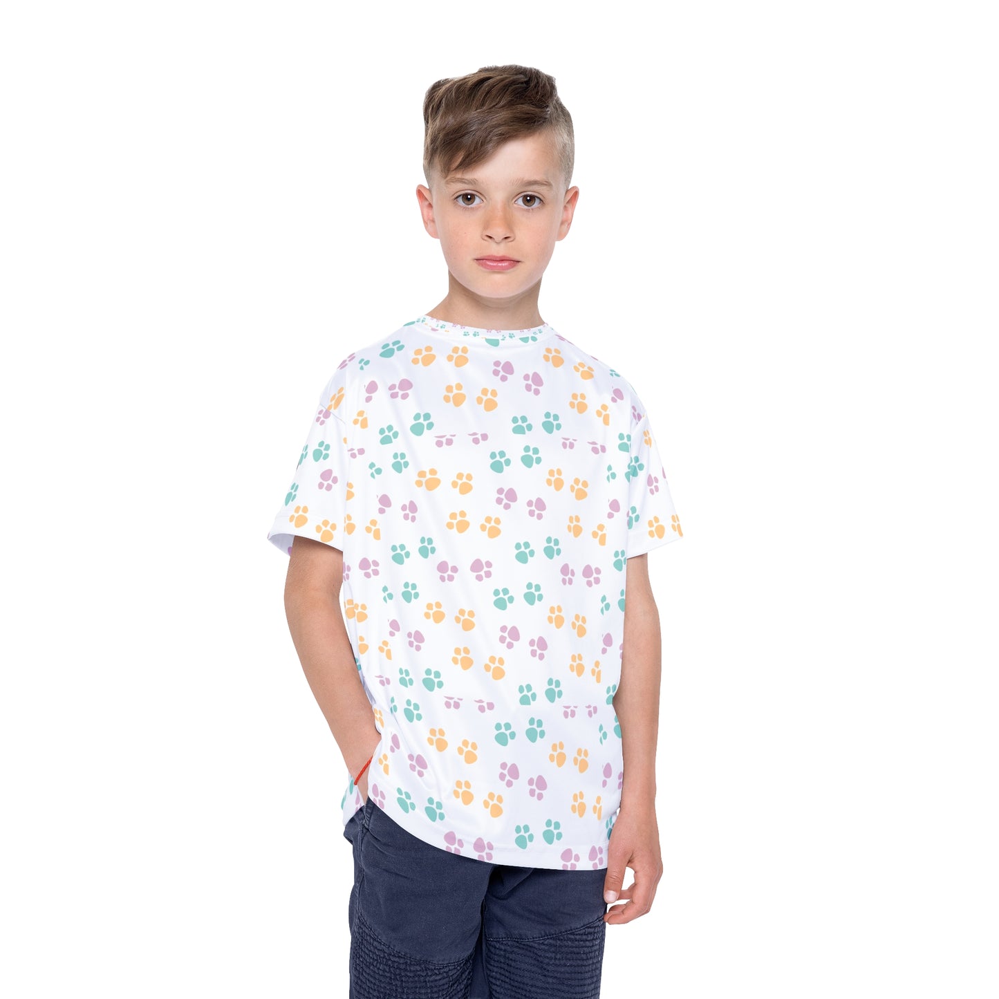 Kids Sports Jersey Paw print All over print