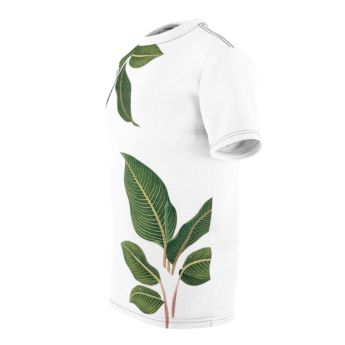 Unisex Cut & Sew Tee Large Leaves Helping the Earth 08