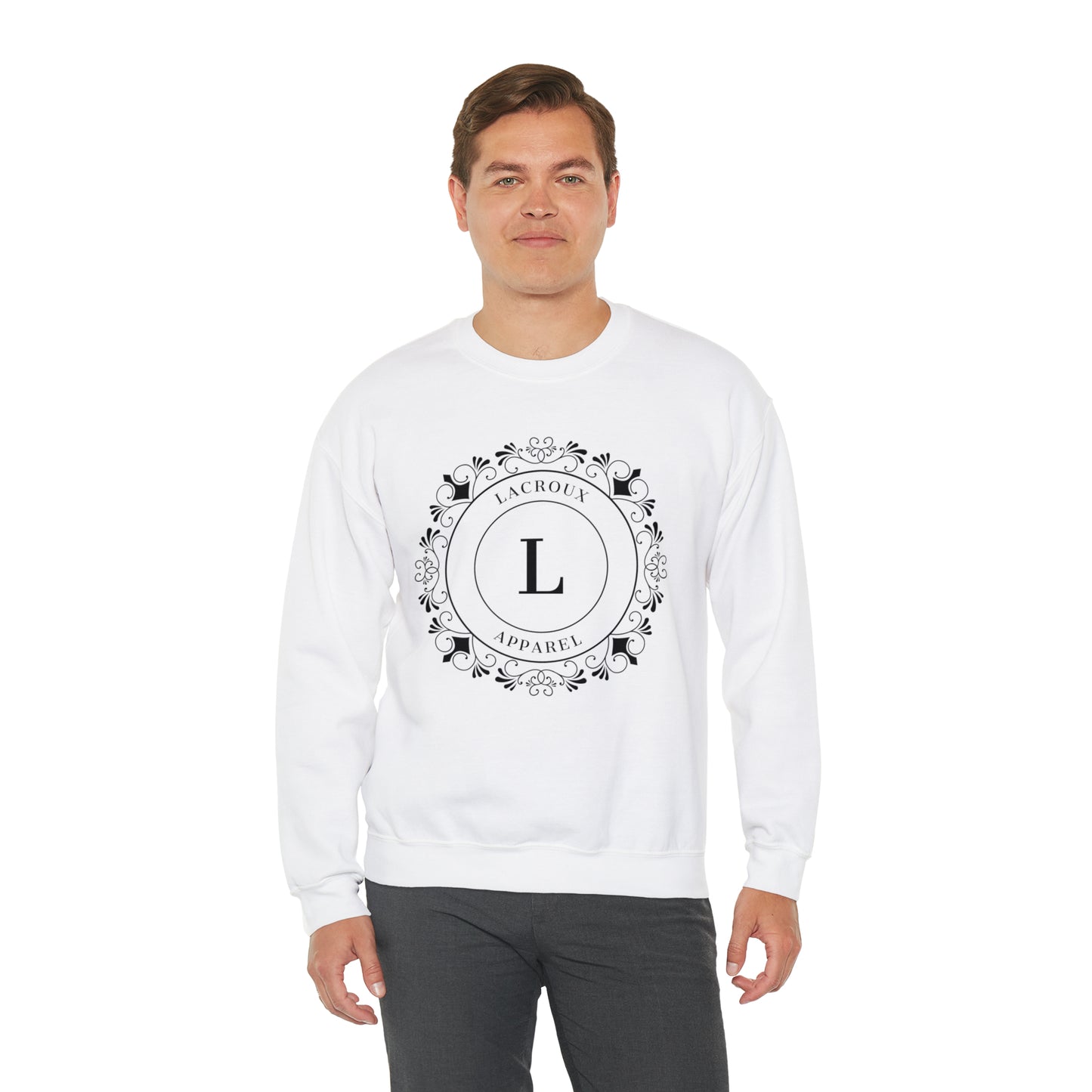 Unisex Heavy Blend™ Crewneck Sweatshirt 'Lacroux Logo'