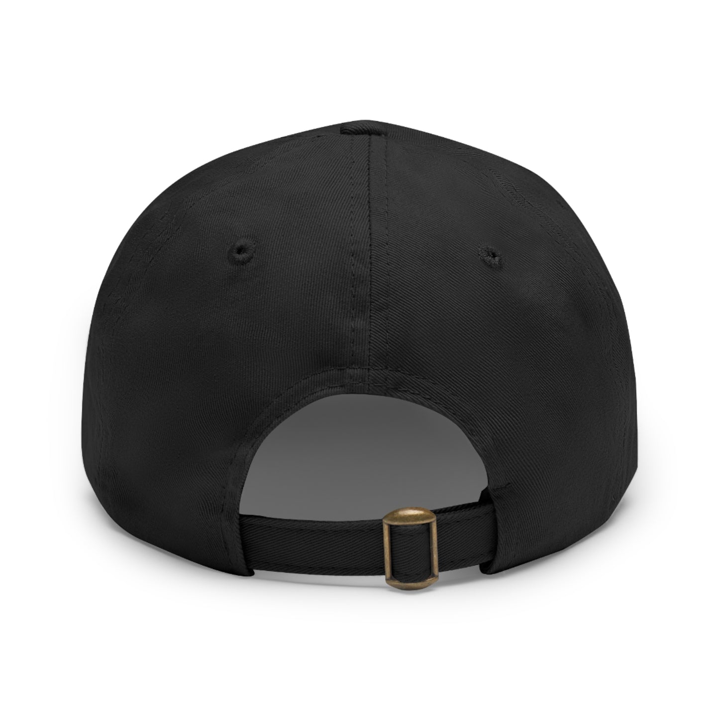 Dad Hat with Leather Patch (Round)  - Head wear (God is One) 03