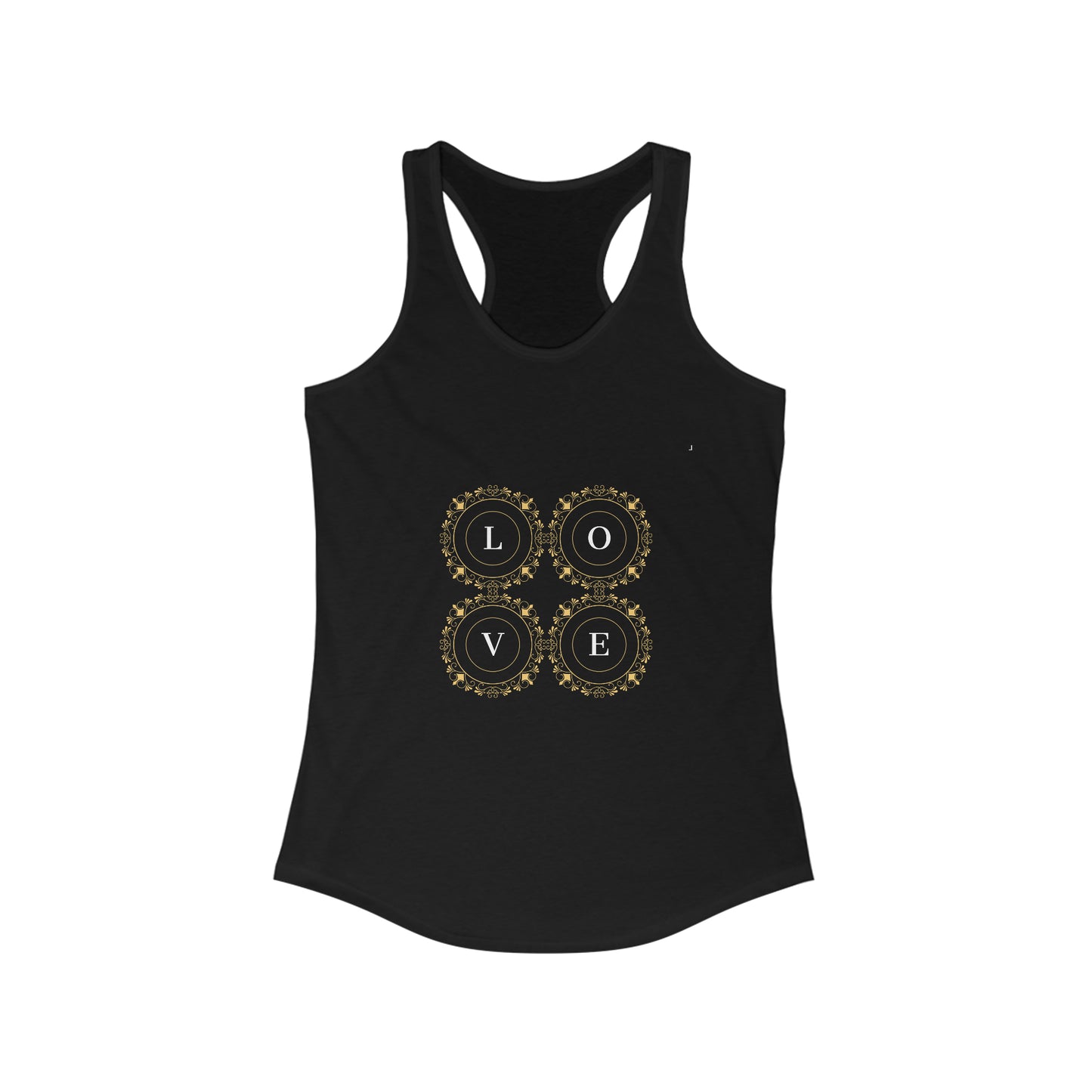 Dames Racerback Tank LOVE Identity Logo Collection