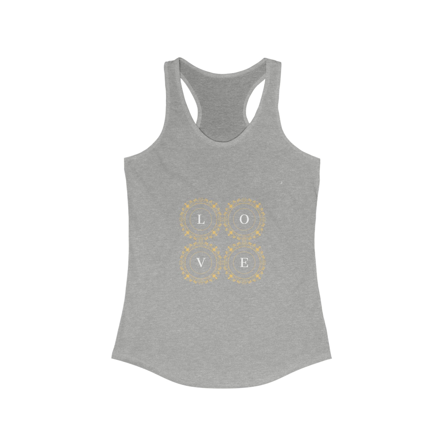 Dames Racerback Tank LOVE Identity Logo Collection