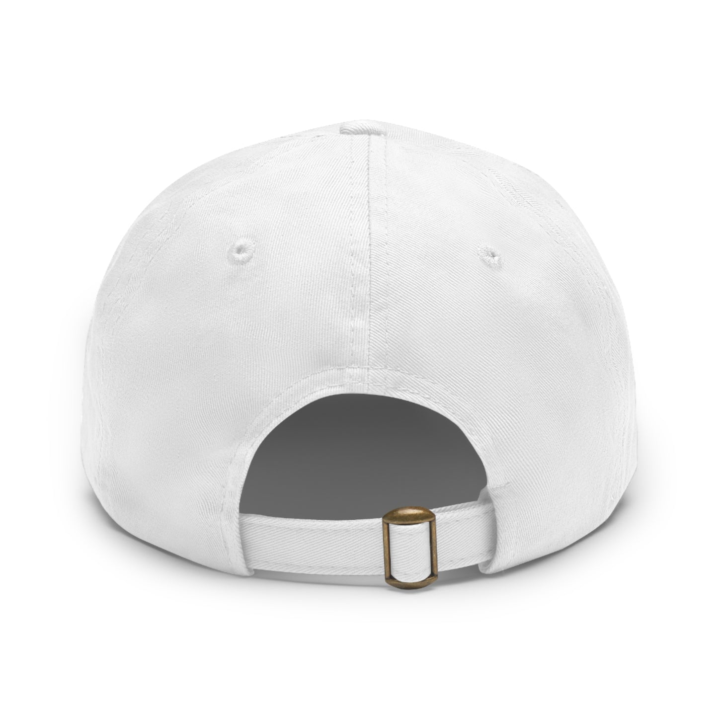 Dad Hat with Leather Patch (Round)  - Head wear (God is One) 03