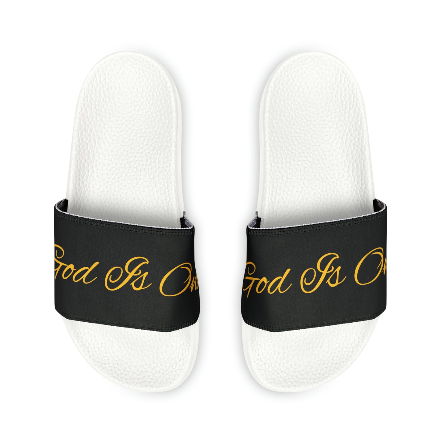 Unisex PU Slide Sandals God Is One 10